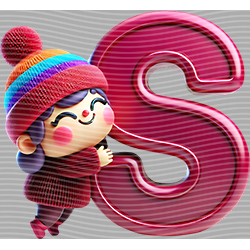 Cartoon letters-CL 592